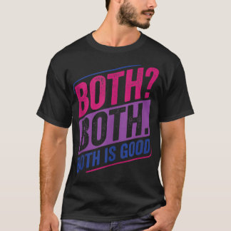 T-shirt Les Deux Bi Pride Bisexuel Bisexualité