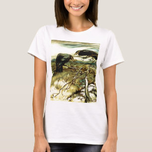 T-shirt Les deux corbeaux ou corbies Twa font un mane