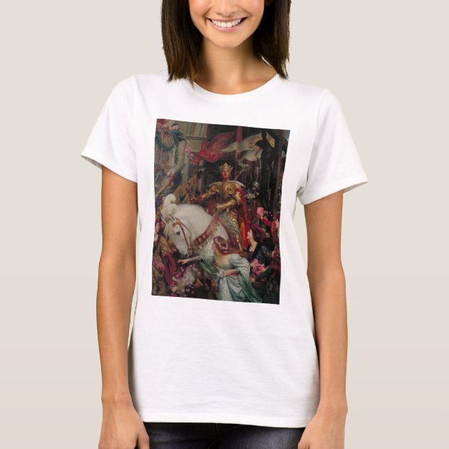 T-shirt Les deux Couronnes par Sir Frank Bernard Dicksee (Devant)