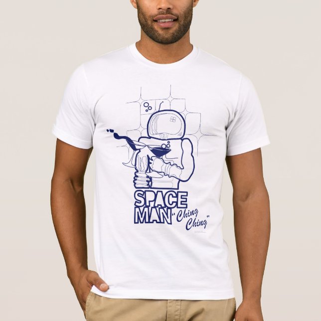 T-shirt Les deux verres sains de Martini font dans (Devant)