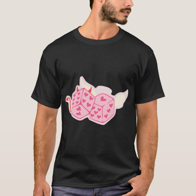 T-shirt Les Diables Roulent Les Dice Angels Roulez Leur (Devant)