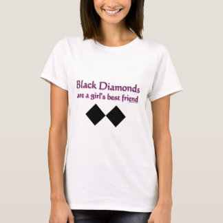 T-shirt Les diamants noirs sont un meilleur ami de filles
