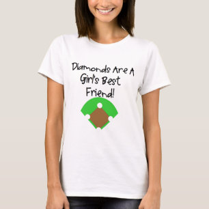 T-shirt Les diamants sont le meilleur ami d'une fille !