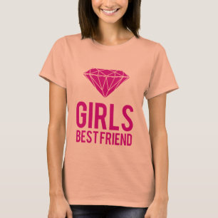 T-shirt Les diamants sont les filles meilleur ami