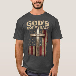 T-shirt Les dieux du drapeau américain vintage ont ma croi