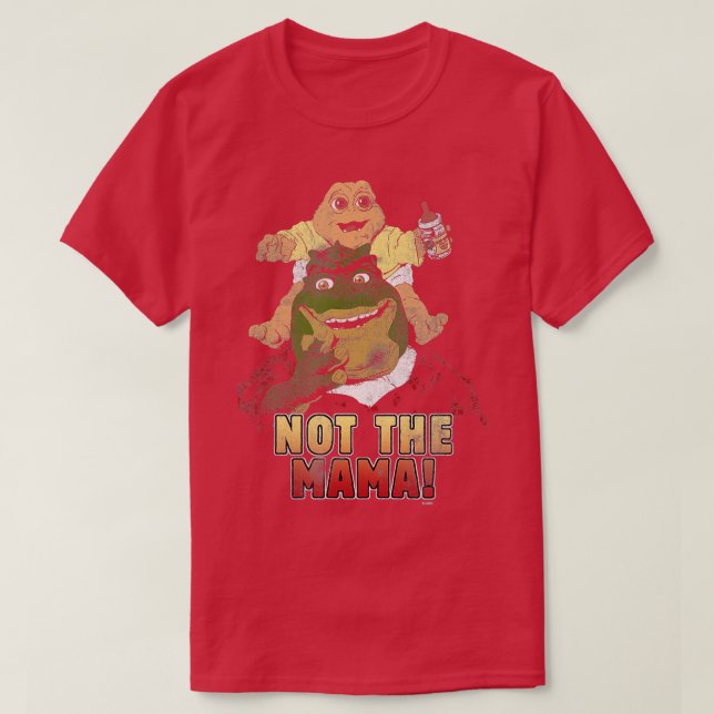 T-shirt Les dinosaures pas la maman (Design devant)
