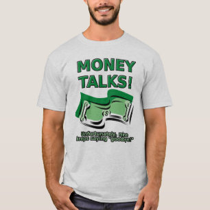 T-shirt Les discussions sur l'argent drôle chemise