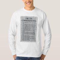 Les Dix Commandements La Bible Mens Longue Sleeve