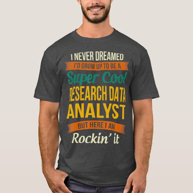 T-shirt Les dons d'analystes de données de recherche Appré (Devant)