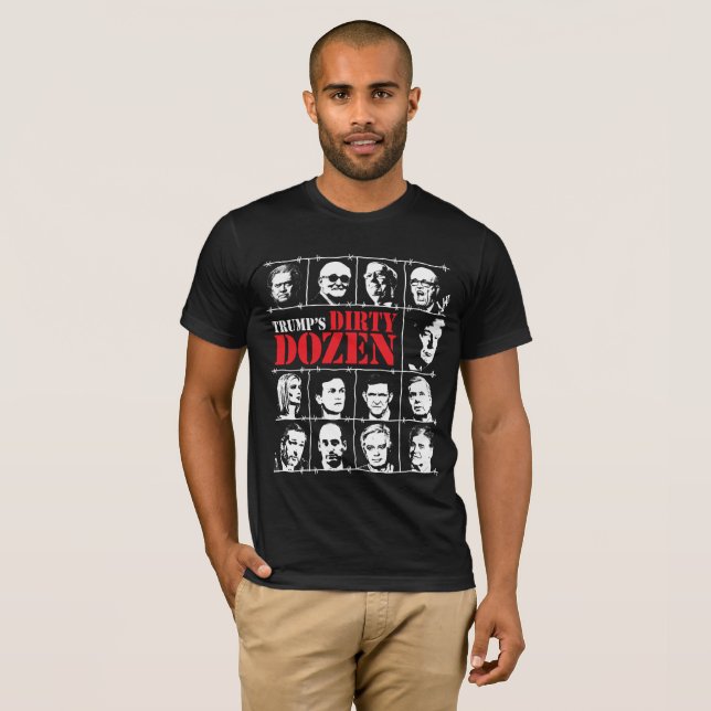 T-shirt Les douzaines sales de Trump (Devant entier)