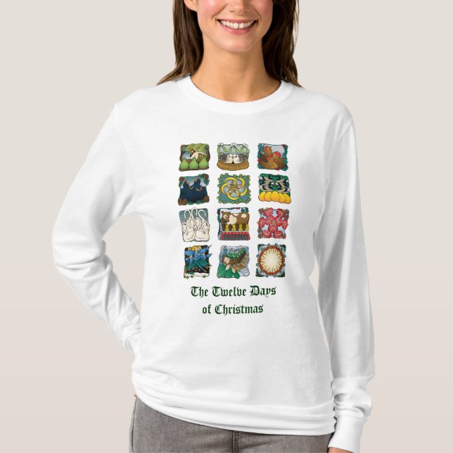 T-shirt Les douze jours de la chemise de Noël (Devant)