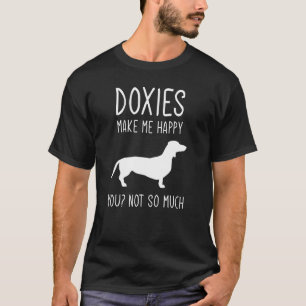T-shirt Les Doxies Me Rendent Heureux Pour Dachshund Dog