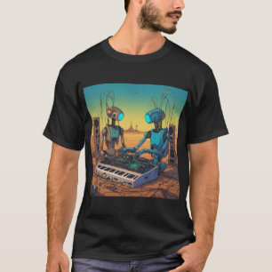 T-shirt Les droïdes Techno inspirés par Moebius déchaînent