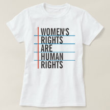 Les droits de la femme sont chemise de droits de