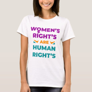 T-shirt Les droits de la femme sont des droits de l'homme