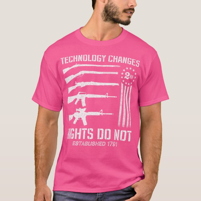 T-shirt Les droits de modification technologique ne font p (Devant)