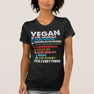 T-shirt Les droits des animaux de Vegan protègent la plan