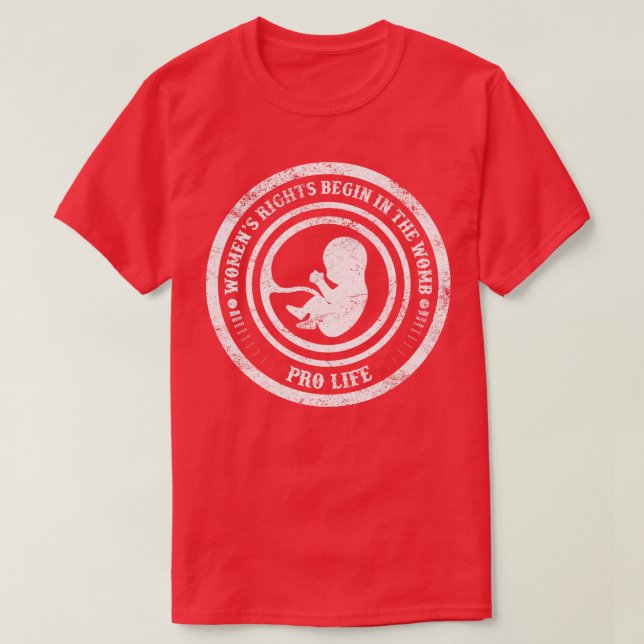 T-shirt Les Droits Des Femmes Commencent Dans La Mère Anti (Design devant)