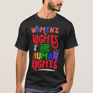 T-shirt Les droits des femmes féministes Uterus sont humai