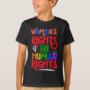 T-shirt Les droits des femmes féministes Uterus sont humai