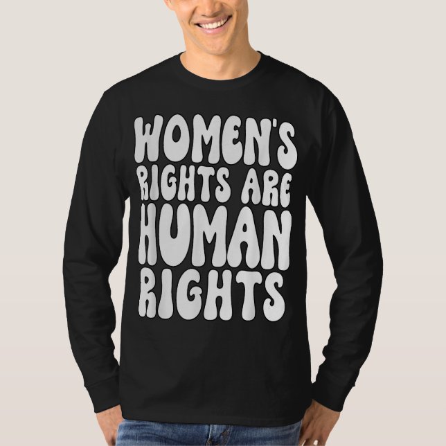 T-shirt Les droits des femmes sont des droits humains Les  (Devant)