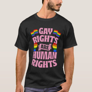 T-shirt Les Droits Des Gays Sont Des Droits De L'Homme Les