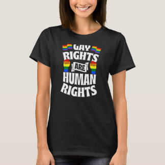 T-shirt Les Droits Des Homosexuels Sont Des Droits De L'Ho