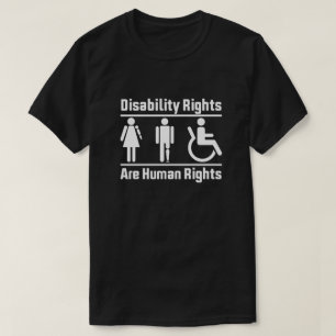 T-shirt Les droits des personnes handicapées sont des droi