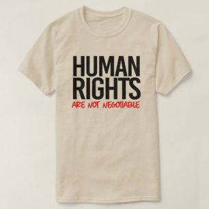 T-shirt Les droits humains ne sont pas négociables