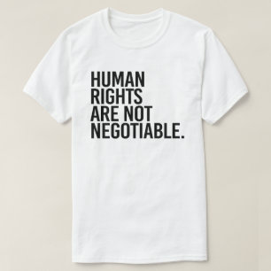 T-shirt Les droits humains ne sont pas négociables