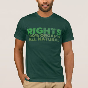 T-shirt Les droits naturels ont affligé la chemise