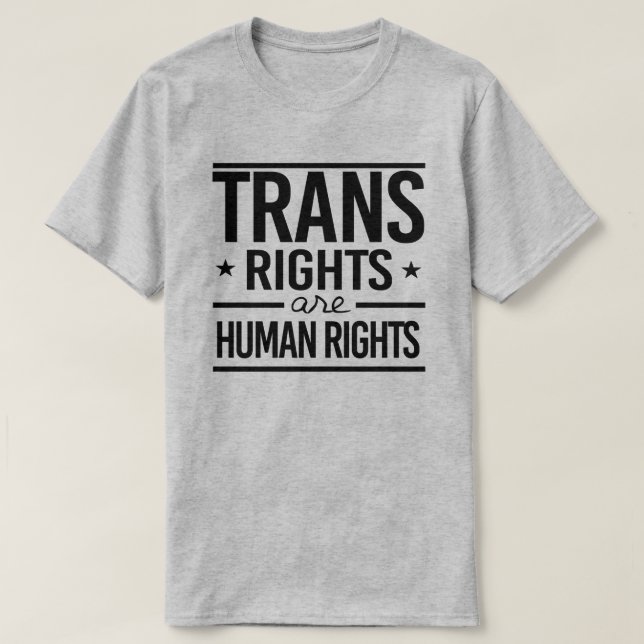 T-shirt Les droits trans sont des droits humains (Design devant)