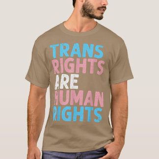 T-shirt Les droits trans sont droits humains Drôle transge