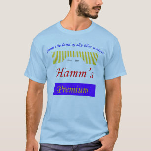 T-shirt les eaux bleues de ciel, logo de Hamms