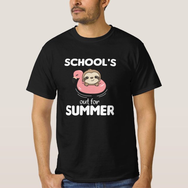 T-shirt Les Écoles Pour Les Animaux Amusants De Fente D'Ét (Devant)