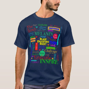 T-shirt Les éducateurs noirs Rock Africain-Américain Ensei