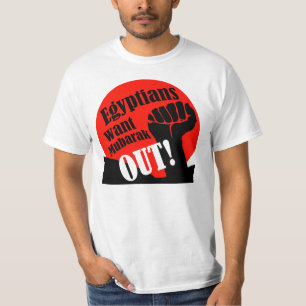 T-shirt Les Egyptiens veulent Mubarak !