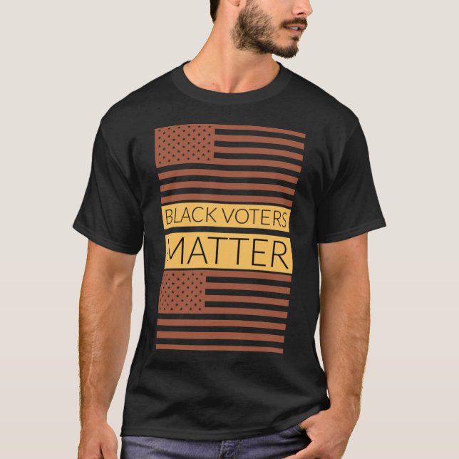 T-shirt Les électeurs noirs ont une importance essentielle (Devant)
