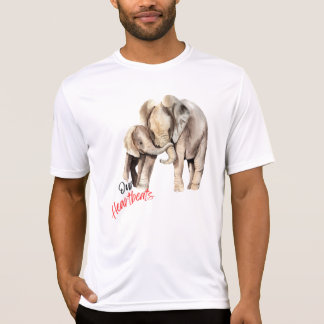 T-shirt Les éléphants sont le coeur de la nature