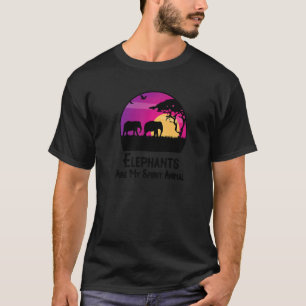 T-shirt Les éléphants sont mon esprit Animal Elephant 1