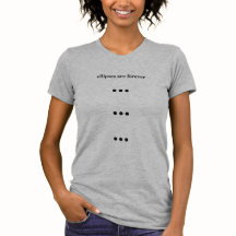 Les ellipses sont pour toujours chemise