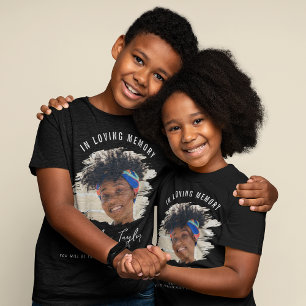 T-shirt Les enfants aiment la mémoire   Brossé effet photo
