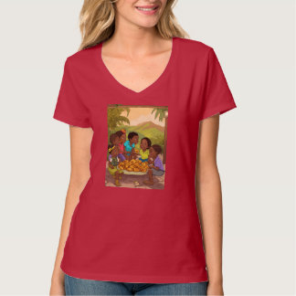 T-shirt les enfants apprécient la nourriture