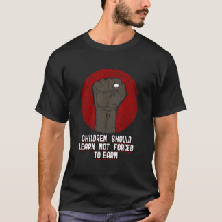 T-shirt Les enfants apprennent, pas gagnent : Sensibilisat