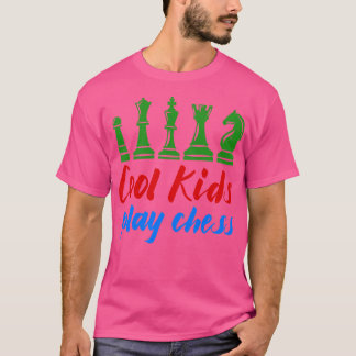 T-shirt Les Enfants cool Jouent Aux Échecs