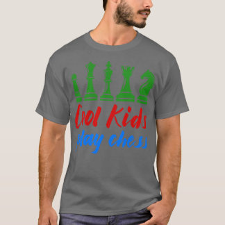 T-shirt Les Enfants cool Jouent Aux Échecs