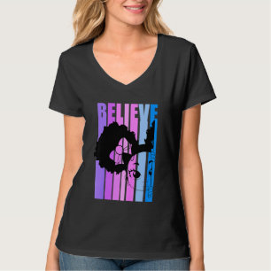 T-shirt Les enfants croient Retro Black Girls Peekaboo Afr