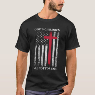 T-shirt Les Enfants De Dieu Ne Sont Pas À Vendre Citation