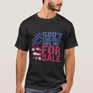 T-shirt Les enfants de Dieu ne sont pas à vendre Fleur pat