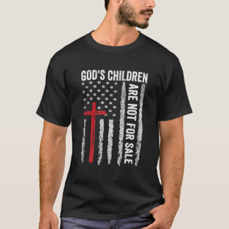 T-shirt Les Enfants De Dieu Ne Sont Pas À Vendre Vintage L